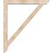 Ekena Millwork Traditional Slat Smooth Bracket w/ Offset Brace, Douglas Fir, 5 1/2"W x 42"D x 48"H BKT0604X42X48TRA06SDF - alternate 2